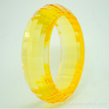 Plastic Colorful Craft Bangles Clear Engraved Bangles